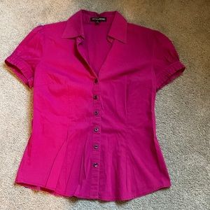 Express Short Sleeve Button Down Dress Shirt - Size small